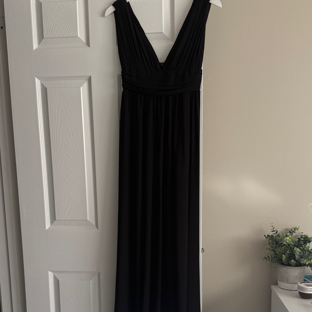 Lulu's Elegant Black Maxi Dress